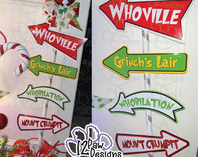 Grinch Sign 40cm Wide Selfie Prop Suitable for Outdoor Use - Etsy UK