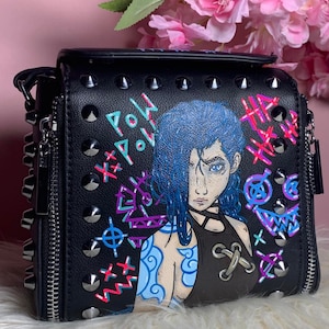 League of Legend Jinx Handpaint Custom Bag