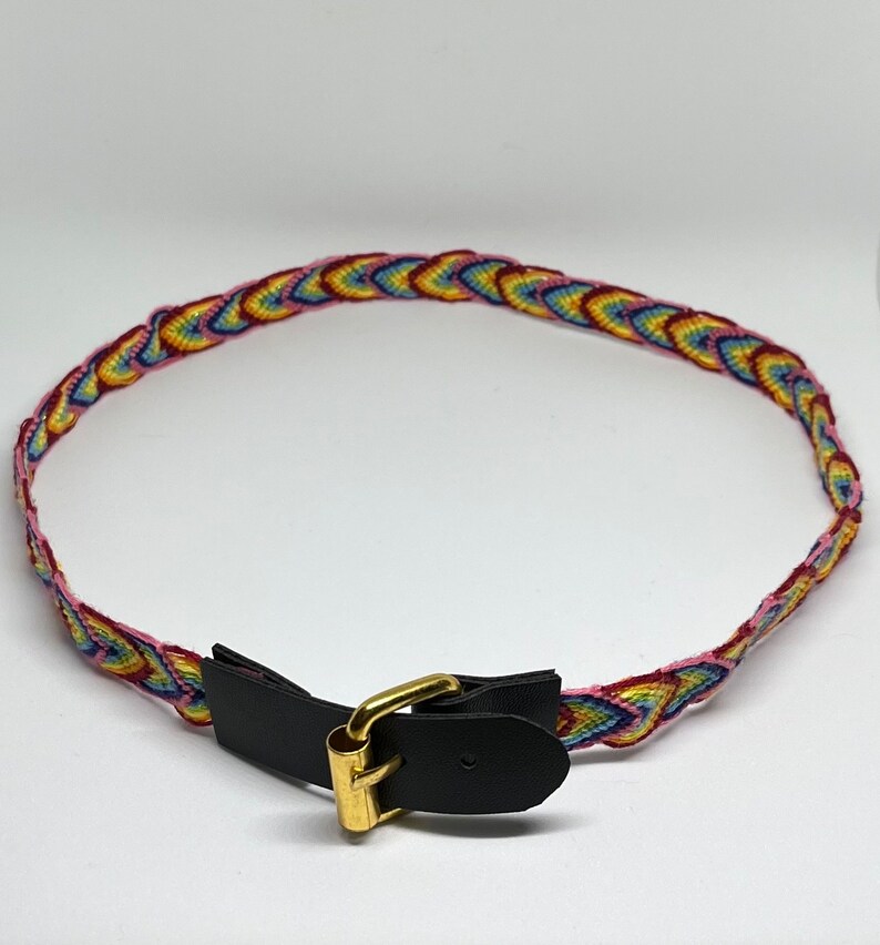 Large Neon Rainbow Dog Collar Etsy