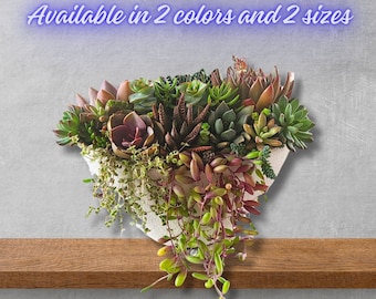 Succulent Centerpiece Live Arrangement for Table Decor Gift for Her Housewarming Wedding Reception Drought Tolerant Easy Care Office Plant
