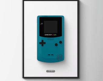 Stampa artistica del Game Boy Color – Poster di videogiochi retrò