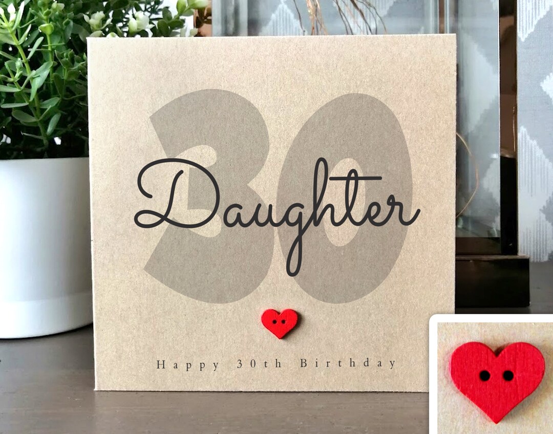 30th Birthday Card For Daughter Daughter 30th Handmade Birthday Card Il 411x 
