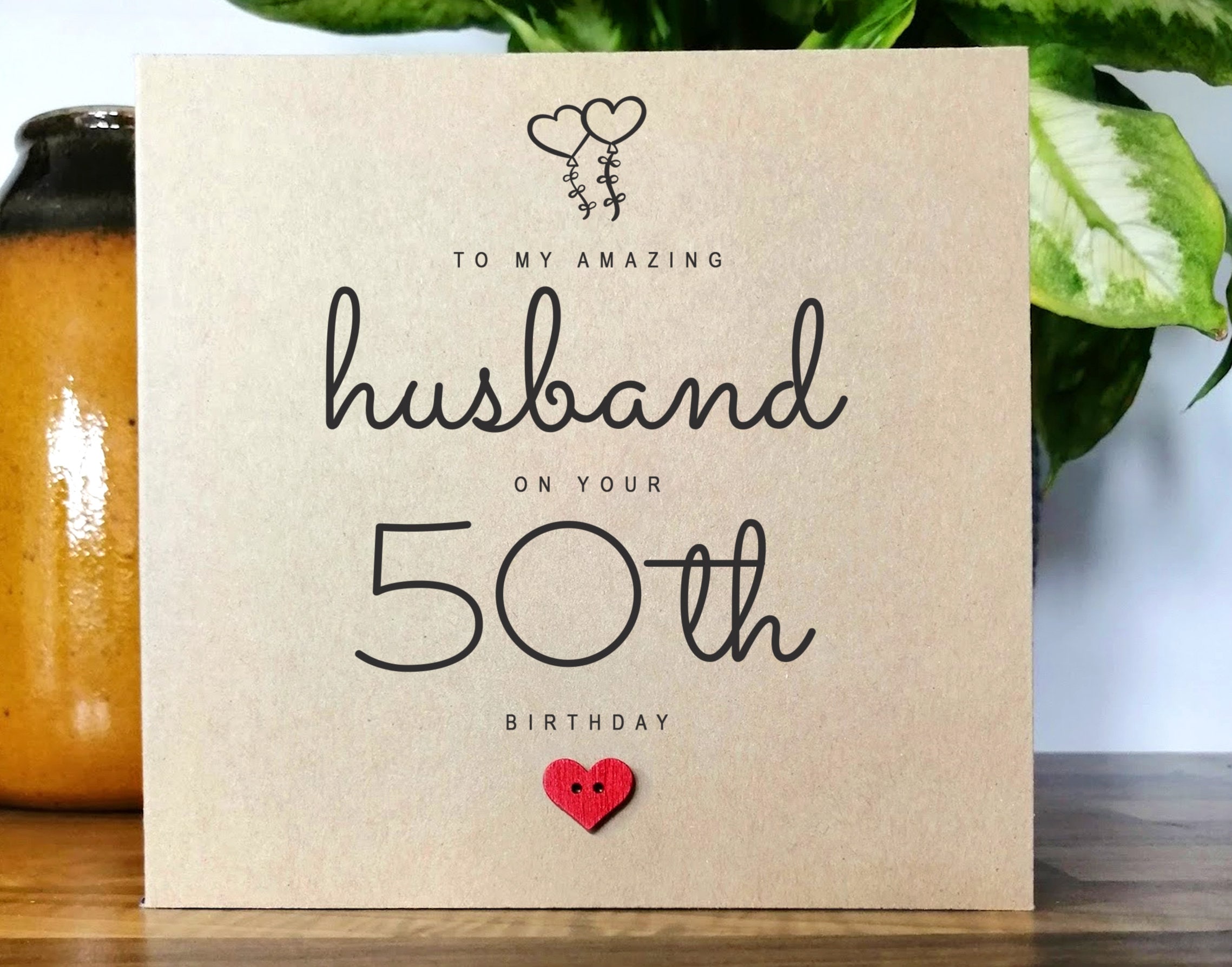 50th Birthday Card for Husband Amazing Husband Handmade 50th - Etsy UK
