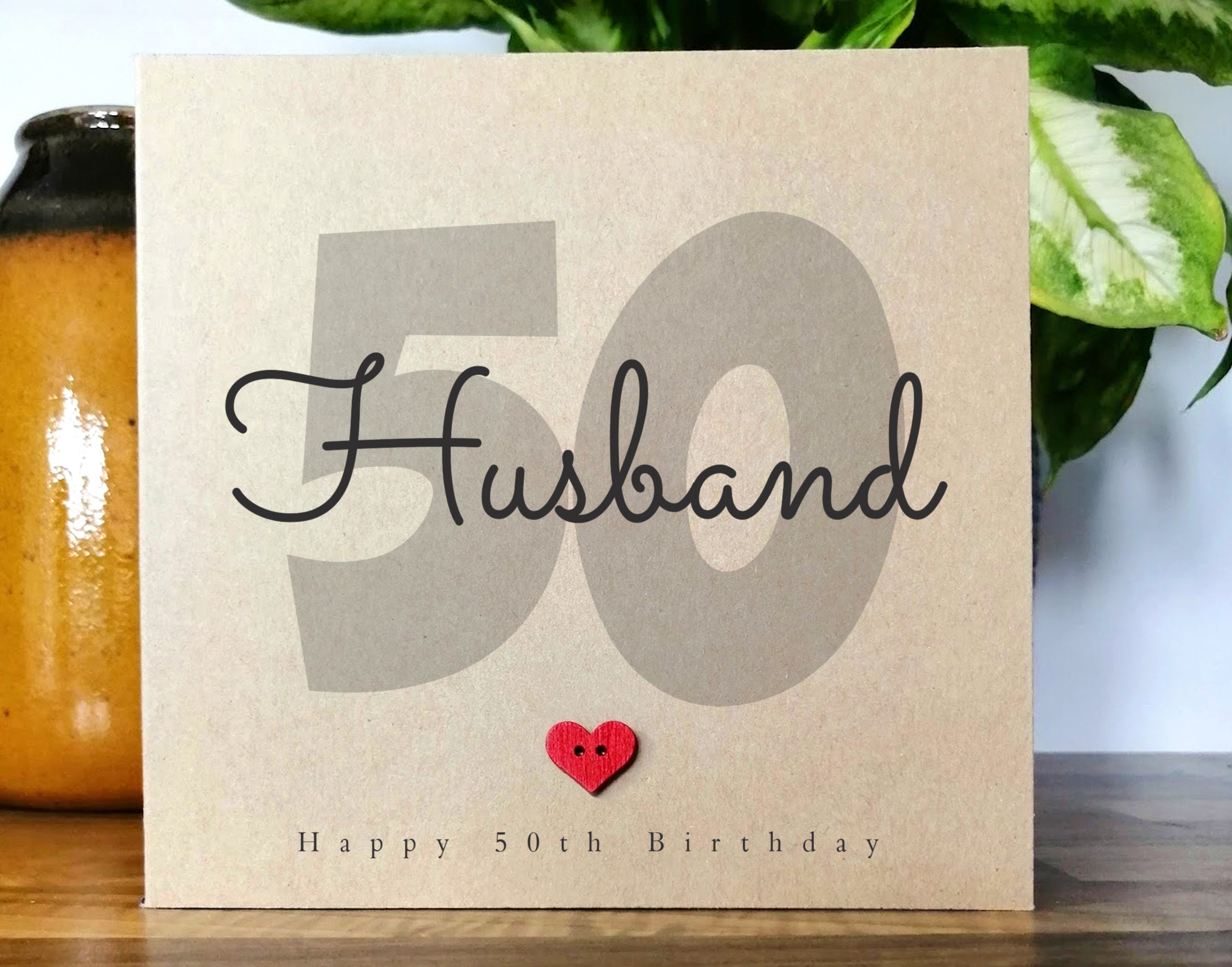 50th Birthday Card for Husband Husband 50th Handmade - Etsy UK