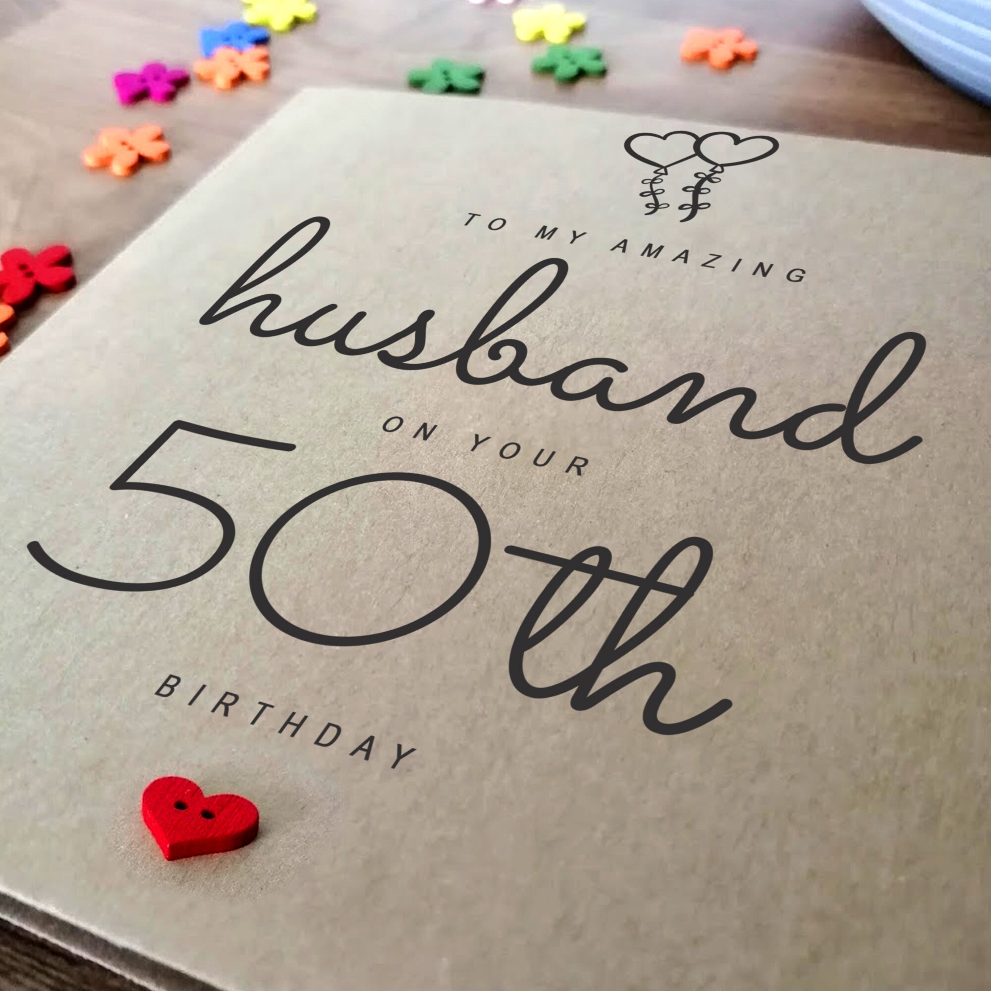 50th Birthday Card for Husband Amazing Husband Handmade 50th - Etsy UK