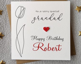 Grandad Birthday Card - Personalised