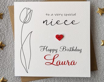 Niece Birthday Card - Personalised