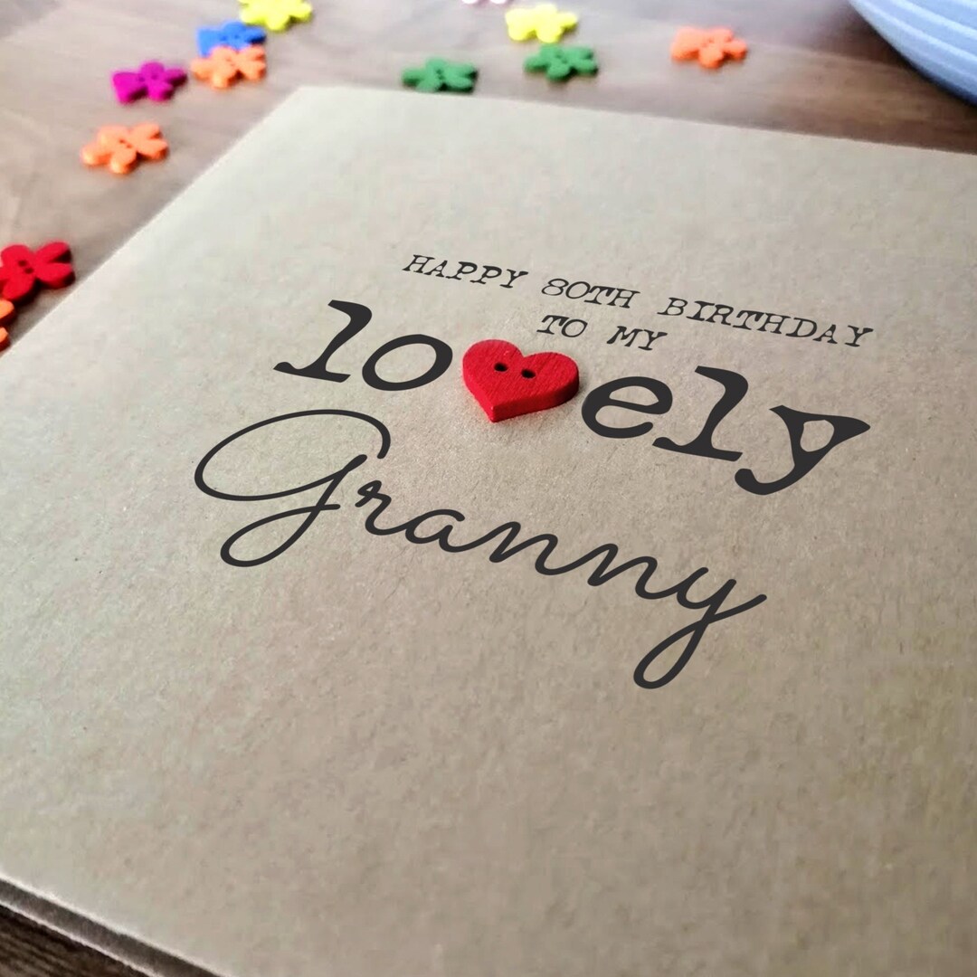 WHITE COTTON CARDS Happy Day.Nanny.Nanna.Gran.Granny.Grandma.Nana.nan - View #10