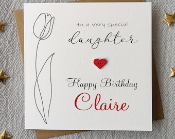 Daughter Birthday Card - Personalised