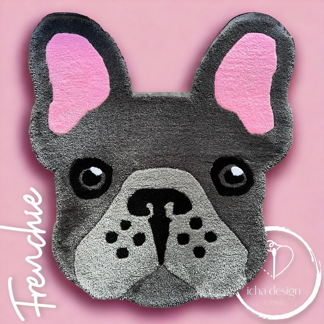 French Bulldog Rug Frenchie Tufted Mat French Bulldog Gift French