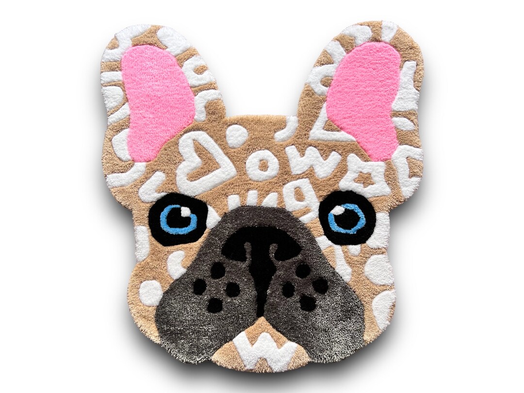 French Bulldog Rug Frenchie Tufted Mat French Bulldog Gift French ...