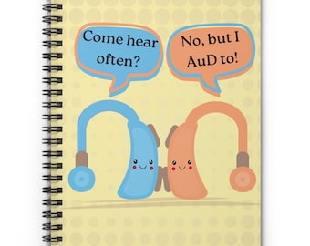 Audiologist Gift, Cute Notebook, Hearing Loss Gift, Audiology Graduation Gifts, Hearing Aids Gift, Au. D Students, Ear Doctor, Cochlear Aid