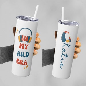 Personalized Audiology Tumbler Cup | Audiologist Tumbler, Custom Au.D Gift , Doctor of Audiology Graduate, Audiology Student, AuD Tumbler