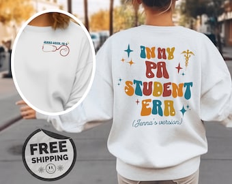 Personalized PA Student Sweatshirt, Custom gift for PA-S, Retro Physician Associate Shirt, Top Birthday, Holiday, or PA Week Gift