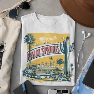 Palm Springs Retro Diner Vintage Style T-Shirt