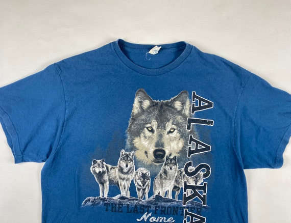 Wolf T-Shirt Animal Nature Tee Alaska - image 3