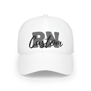 Nurse Cap, Custom Nurse Cap, Personalized Nurse Cap, Custom Cap, Gift for Nurse, Nursing Grad Cap, Registered Nurse, Lives, RN, ER