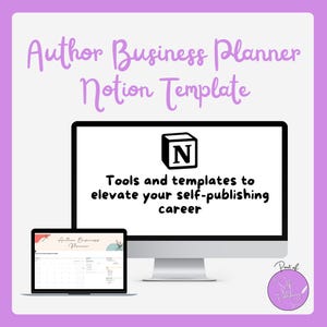 Notion Book Business Template for Authors - Writers Planner - Notion Template - Novel Writing Planner - Digital Planners - NaNoWriMo