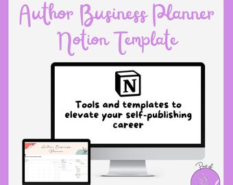 Notion Author Business Planner | Self-Publishing System (Digital Download)
