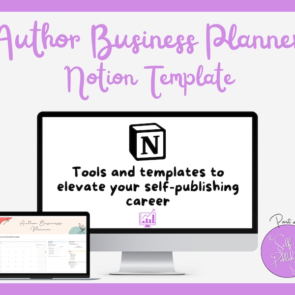 Notion Book Business Template for Authors - Writers Planner - Notion Template - Novel Writing Planner - Digital Planners - NaNoWriMo