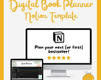 Notion Book Planner Template | Digital Author Workspace (PDF Download)