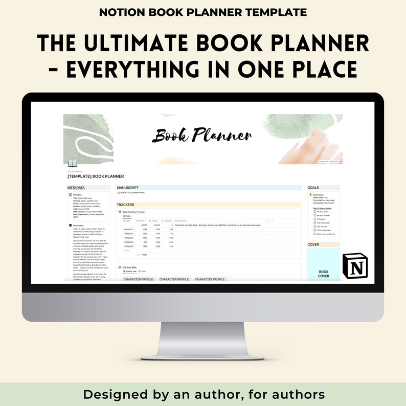 Notion Digital Book Template for Authors and Writers Notion Etsy Notion Digital Book Template for Authors and Writers Notion Etsy