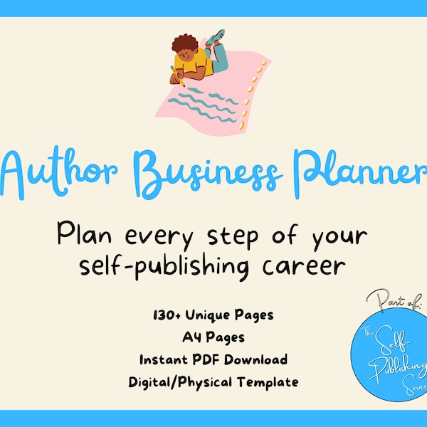 The Ultimate Author Planner - Writers Planner - Novel Writing Planner - Book Planning Workbook and Organiser - NaNoWriMo - A4 PDF Download