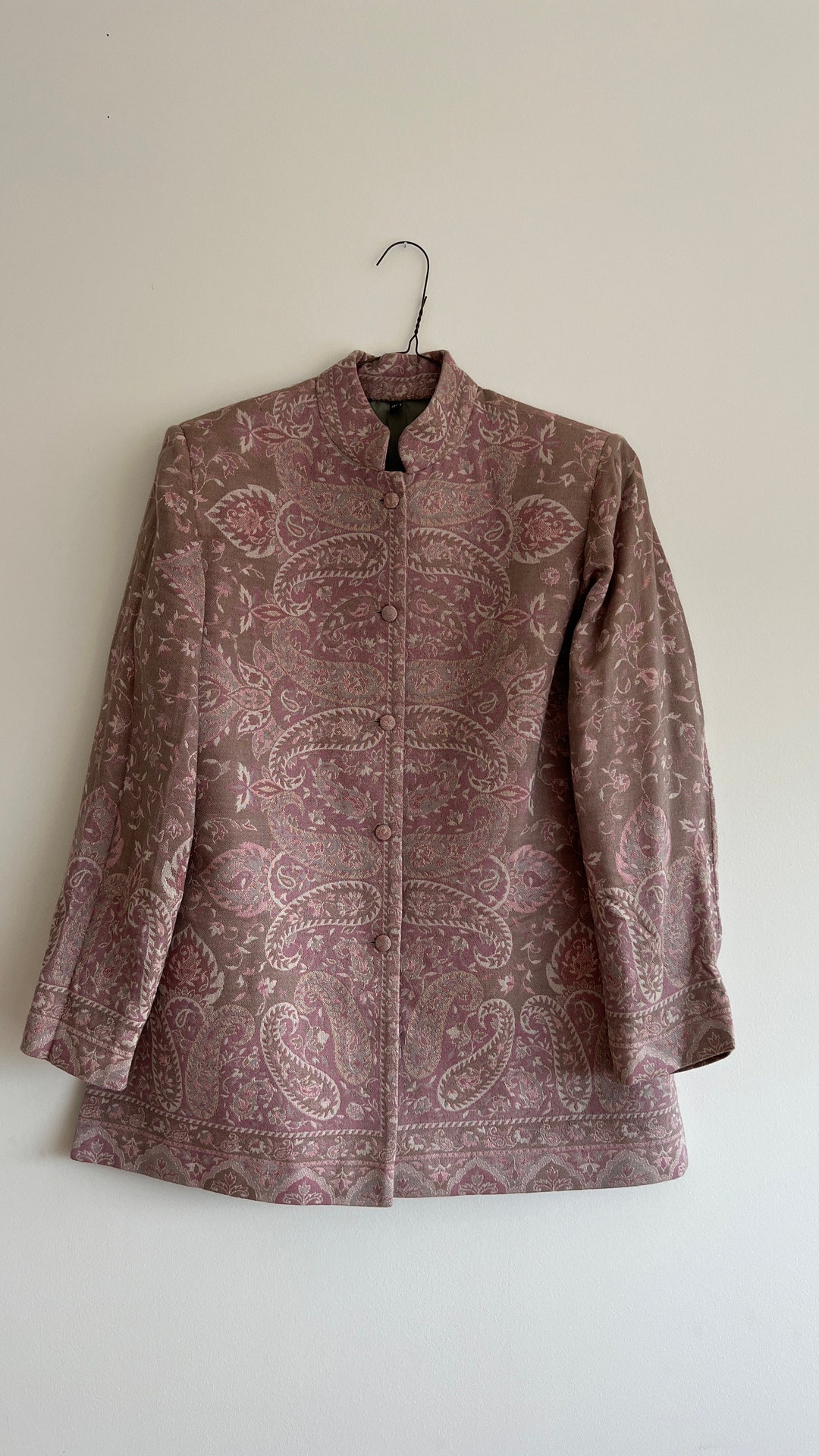 Vintage Style Short Jacket. Luxury Handwoven Jackets. Unique One of a