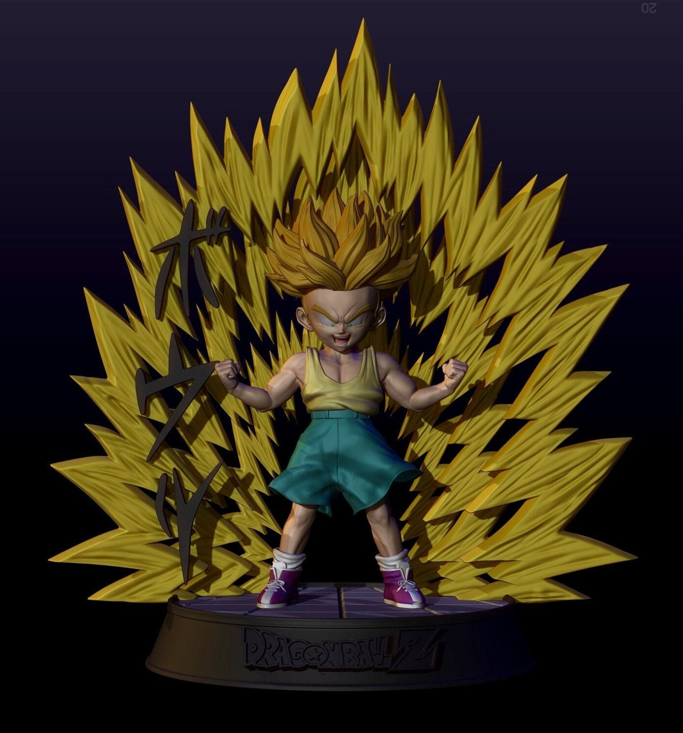 STL file DRAGON BALL ANDROID 20 🐉・3D printing model to download