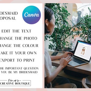 Bridesmaid Proposal Letter Template - Editable With Canva | Will You Be ...