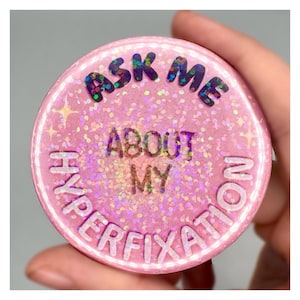 Hyperfixatiepin | Communicatiepin Mood | Holigrafische schittering