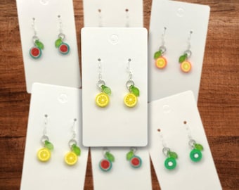 Fruit Themed Drop Earings | Dangle Simple Earrings | Summer Time Gift
