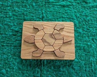 wooden turtle puzzle