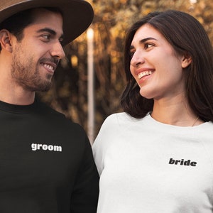 Bride Sweater | Groom Sweater | Matching Bride & Groom Sweatshirts