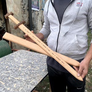 Wooden Sword For Training - Wooden Training Sword - Sword For Kids Play Game - Wooden Sword With Wooden Cover