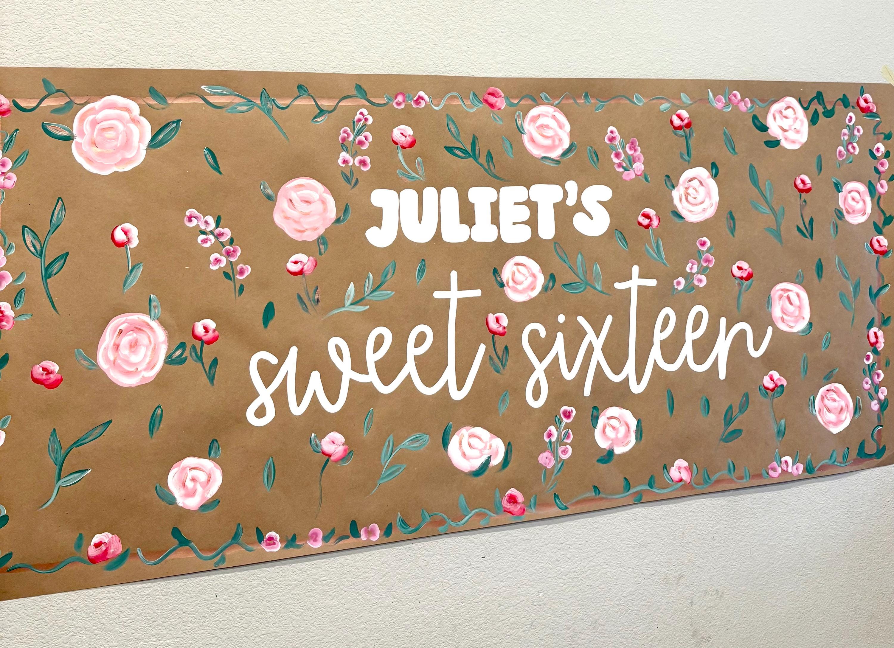 40th Birthday / Anniversary Banner Ruby Red - 180x40 cm
