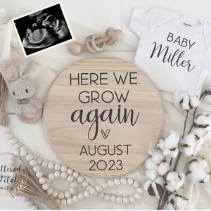 Digital pregnancy announcement, neutral baby announcement, last baby, second baby, pregnancy reveal social media, baby reveal, pregnant