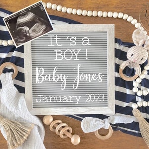 It es a boy digitale Schwangerschaftsanzeige, Junge Gender Reveal, kleiner Bruder, digitale Schwangerschaftsanzeige für Social Media, Baby Ankündigung