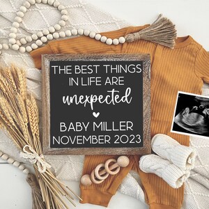 Surprise baby digital pregnancy announcement for social media, fall baby announcement, Thanksgiving baby announcement baby reveal, last baby
