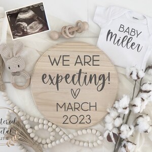 Digital pregnancy announcement, gender neutral baby announcement for social media, pregnancy reveal, baby reveal, facebook, instagram