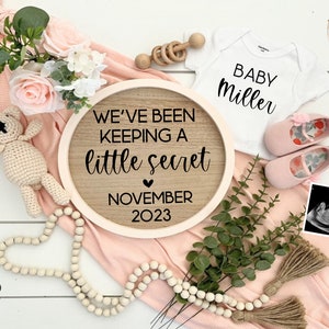 Little Sister Gender Reveal Baby Girl Announcement Digital, It's a ...