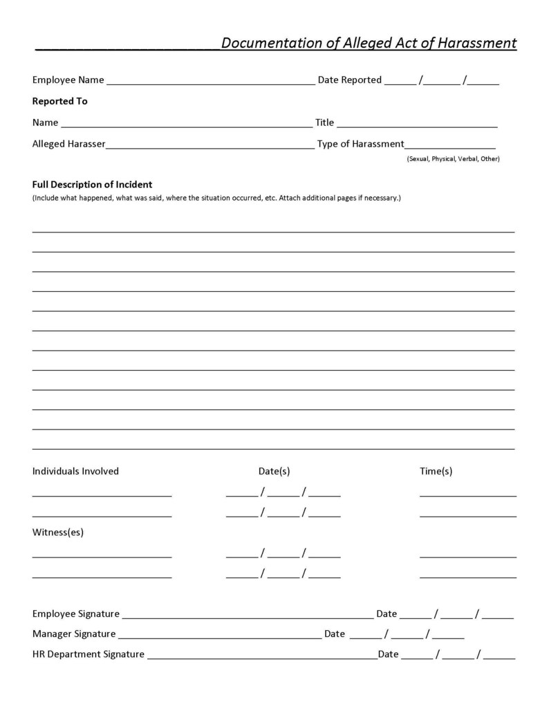 HR Investigation Forms: Workplace Harassment Reporting Bundle (digital ...