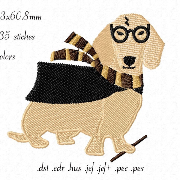 El perro mago.. El diseño del bordado a máquina. Dog wizard. The design of machine embroidery. Собака-маг. Дизайн машинной вышивки
