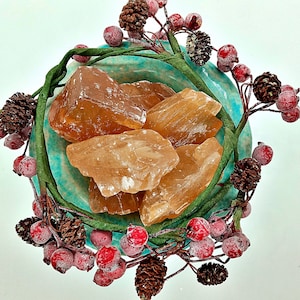 Champagne Calcite raw Crystals!  All-Natural, Rough, Quality Honey Calcite Stones and Chunks!