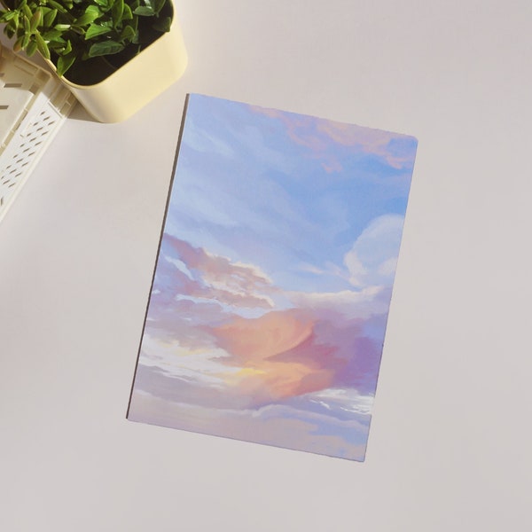 Sunset Cloud Print  |   Aesthetic Sky Painting  |  Cute Wall Decor |  Art Print |  Colorful Nature Print