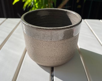 280ml - 300ml Grey Stoneware Cup Mug Cappuccino Tea Matcha Handmade Handthrown Pottery Ceramics Gift Minimalist Scandi / Japandi / Rustic