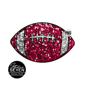 Rode pailletten voetbal png, glittervoetbal, png, voetbalseizoen, afdrukbaar, sublimatie, schattig, go-team, speeldag, digitaal, herfst