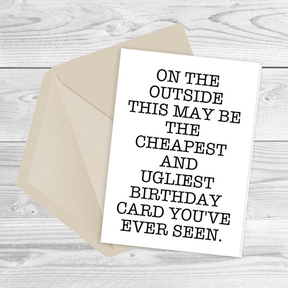 Printable Happy Birthday Card Funny Instant Download Happy - Etsy