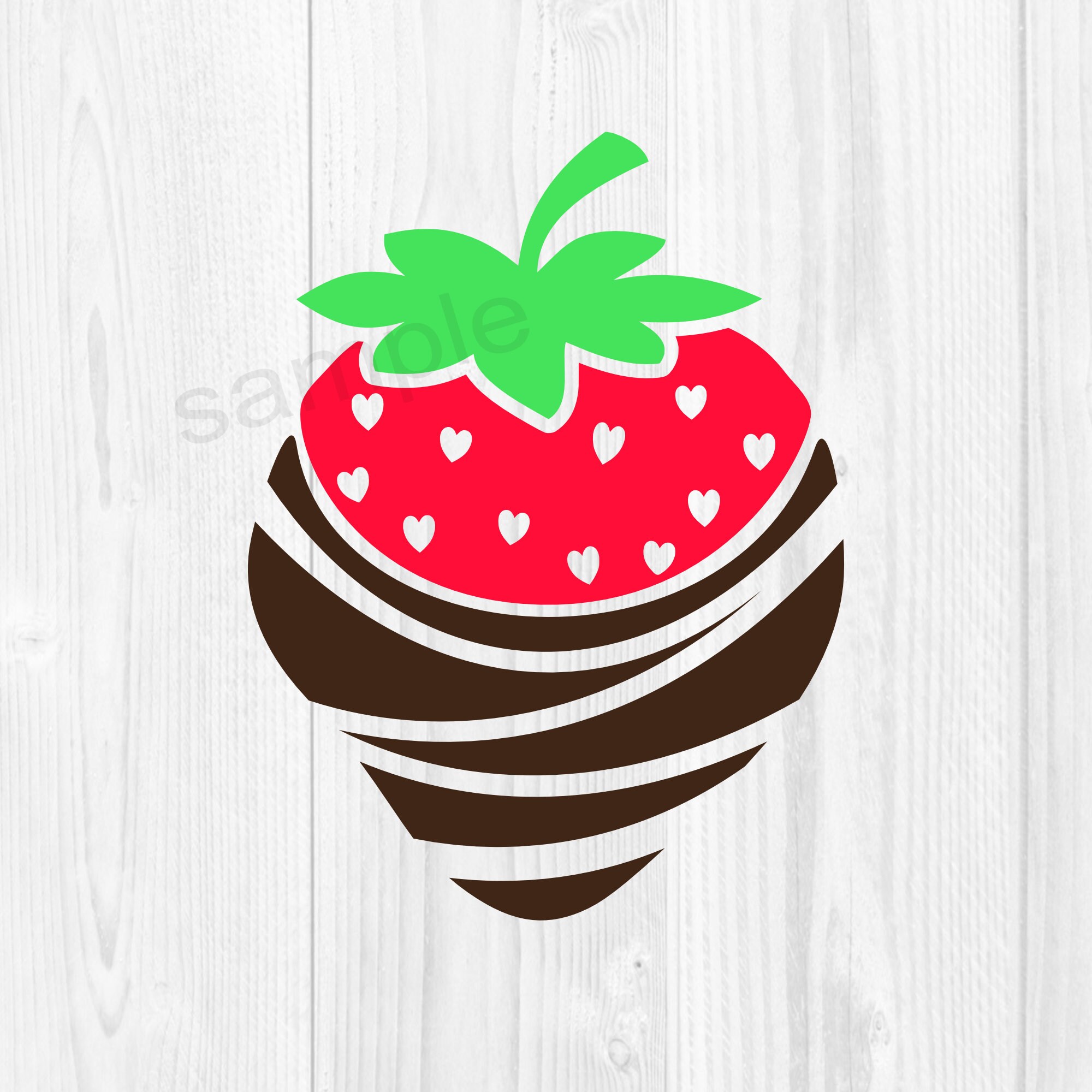 Chocolate Covered Strawberry Instant Digital Download SVG - Etsy