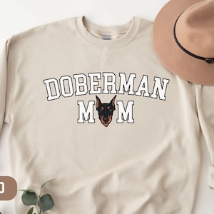 Doberman Mom Sweatshirt, Dog Sweatshirt, Dog Sweater, Dog Mom Sweatshirt, Doberman Sweatshirt, Doberman Gift, Doberman Mom, Doberman Mama